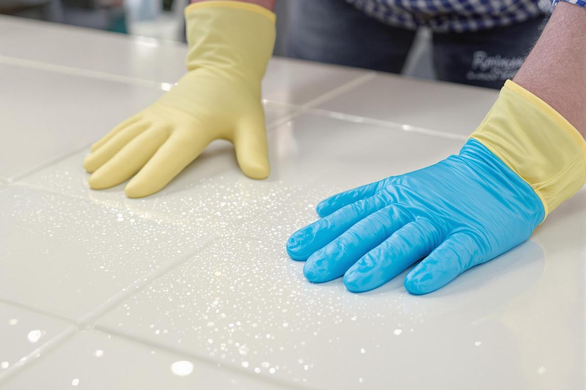 Combien de temps laisser agir l'acide chlorhydrique sur du carrelage ?